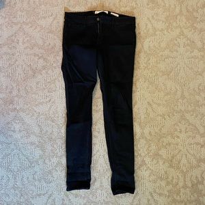 Hollister low-rise super skinny black jeans